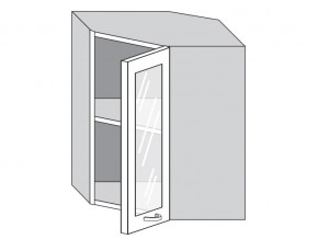 1.60.3у Шкаф настенный (h=720) угловой на 600мм со стекл. дверцей в Талице - talica.magazinmebel.ru | фото