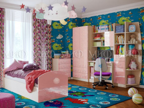 Детская комната Юниор-2 Розовый металлик в Талице - talica.magazinmebel.ru | фото