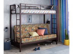 Двухъярусная кровать с диваном Мадлен Коричневая-марки в Талице - talica.magazinmebel.ru | фото