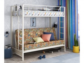 Двухъярусная кровать с диваном Мадлен Слоновая кость-марки в Талице - talica.magazinmebel.ru | фото