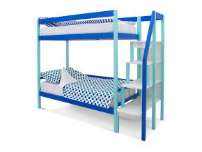 Двухъярусная кровать Svogen мятно-синий в Талице - talica.magazinmebel.ru | фото