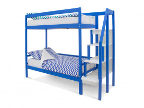 Двухъярусная кровать Svogen синий в Талице - talica.magazinmebel.ru | фото
