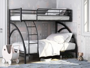 Двухъярусная кровать Виньола 2 Черная в Талице - talica.magazinmebel.ru | фото