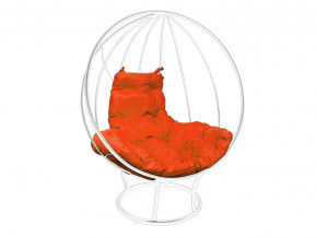 Кокон Круглый на подставке без ротанга оранжевая подушка в Талице - talica.magazinmebel.ru | фото - изображение 1