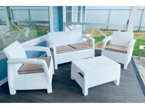 Комплект уличной мебели Yalta Terrace Set белый в Талице - talica.magazinmebel.ru | фото