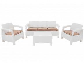 Комплект уличной мебели Yalta Terrace Triple Set белый в Талице - talica.magazinmebel.ru | фото
