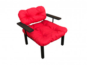 Кресло Дачное красная подушка в Талице - talica.magazinmebel.ru | фото