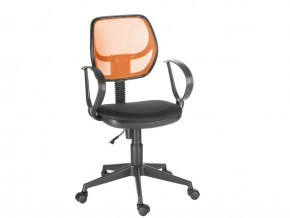 Кресло компьютерное Флеш Рондо черный/оранжевый в Талице - talica.magazinmebel.ru | фото - изображение 1