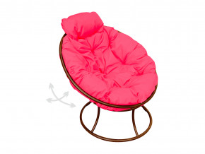 Кресло Папасан мини пружинка без ротанга розовая подушка в Талице - talica.magazinmebel.ru | фото