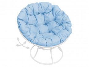 Кресло Папасан пружинка без ротанга голубая подушка в Талице - talica.magazinmebel.ru | фото
