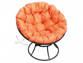 Кресло Папасан пружинка без ротанга оранжевая подушка в Талице - talica.magazinmebel.ru | фото