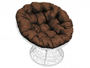 Кресло Папасан с ротангом коричневая подушка в Талице - talica.magazinmebel.ru | фото