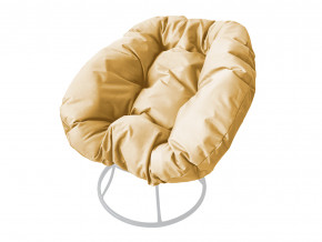 Кресло Пончик без ротанга бежевая подушка в Талице - talica.magazinmebel.ru | фото