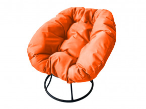 Кресло Пончик без ротанга оранжевая подушка в Талице - talica.magazinmebel.ru | фото - изображение 1