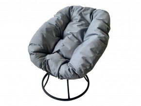 Кресло Пончик без ротанга серая подушка в Талице - talica.magazinmebel.ru | фото