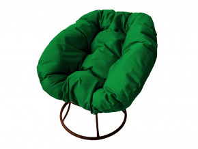 Кресло Пончик без ротанга зелёная подушка в Талице - talica.magazinmebel.ru | фото - изображение 1