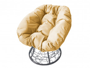 Кресло Пончик с ротангом бежевая подушка в Талице - talica.magazinmebel.ru | фото