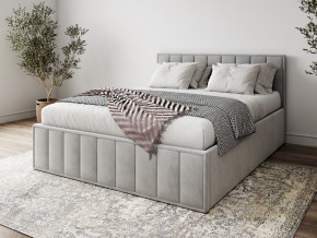 Кровать 1400 Лана серый велюр в Талице - talica.magazinmebel.ru | фото