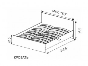 Кровать 1600х2000 ортопедическое основание в Талице - talica.magazinmebel.ru | фото