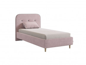 Кровать 900 Лео велюр нежно-розовый в Талице - talica.magazinmebel.ru | фото
