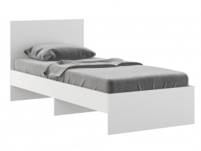 Кровать 900 Осло модуль М11 с настилом Лайт Белый в Талице - talica.magazinmebel.ru | фото