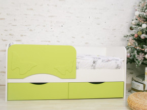 Кровать Бабочка белый/салатовый софт в Талице - talica.magazinmebel.ru | фото
