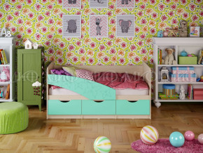 Кровать Бабочки 1600 Бирюза матовая в Талице - talica.magazinmebel.ru | фото