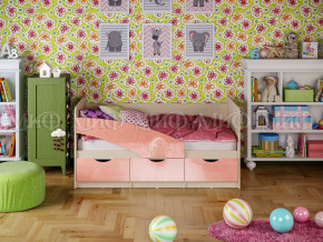 Кровать Бабочки 1600 Розовый металлик в Талице - talica.magazinmebel.ru | фото