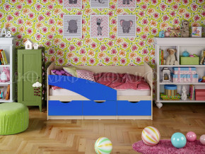 Кровать Бабочки 1600 Синий в Талице - talica.magazinmebel.ru | фото