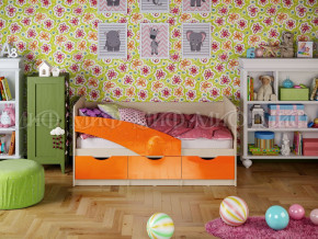 Кровать Бабочки 1800 Оранжевый металлик в Талице - talica.magazinmebel.ru | фото