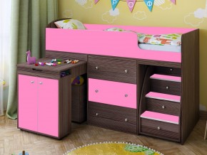 Кровать чердак Малыш 80х180 бодега-розовый в Талице - talica.magazinmebel.ru | фото