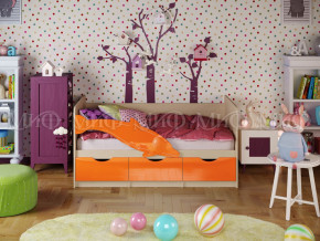Кровать Дельфин-1 1600 Оранжевый металлик в Талице - talica.magazinmebel.ru | фото