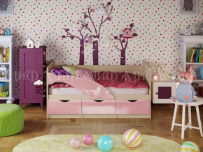 Кровать Дельфин-1 1600 Розовый металлик в Талице - talica.magazinmebel.ru | фото