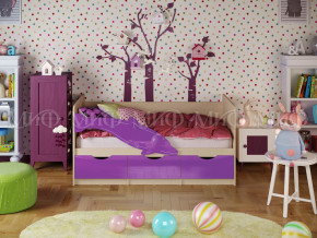 Кровать Дельфин-1 1800 Фиолетовый металлик в Талице - talica.magazinmebel.ru | фото