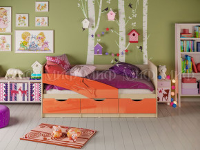 Кровать Дельфин 1600 Оранжевый металлик в Талице - talica.magazinmebel.ru | фото