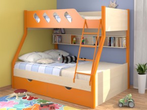 Кровать Дельта 20.02 оранжевая в Талице - talica.magazinmebel.ru | фото