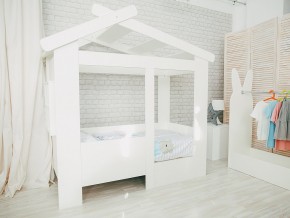 Кровать детская Теремок без ящика белая в Талице - talica.magazinmebel.ru | фото