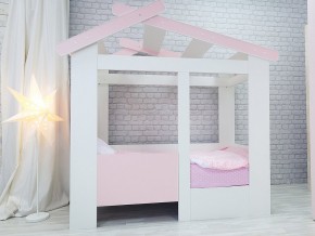 Кровать детская Теремок без ящика розовая в Талице - talica.magazinmebel.ru | фото - изображение 1