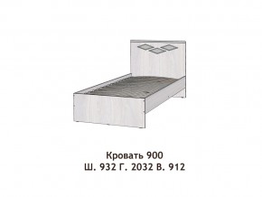 Кровать Диана 900 в Талице - talica.magazinmebel.ru | фото - изображение 2