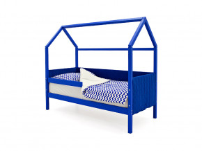 Кровать-домик мягкий Svogen с бортиком синий в Талице - talica.magazinmebel.ru | фото