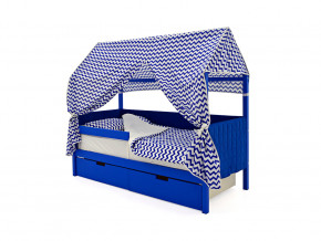 Кровать-домик мягкий Svogen с ящиками и бортиком синий в Талице - talica.magazinmebel.ru | фото - изображение 3