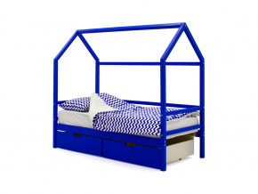 Кровать-домик Svogen с ящиками синий в Талице - talica.magazinmebel.ru | фото