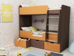 Кровать двухъярусная Малыш двойняшка бодега-оранжевый в Талице - talica.magazinmebel.ru | фото