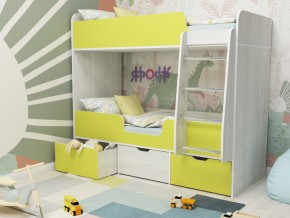 Кровать двухъярусная Малыш двойняшка винтерберг-лайм в Талице - talica.magazinmebel.ru | фото