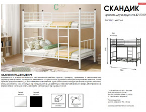 Кровать двухъярусная Скандик 42.20-01 в Талице - talica.magazinmebel.ru | фото - изображение 2