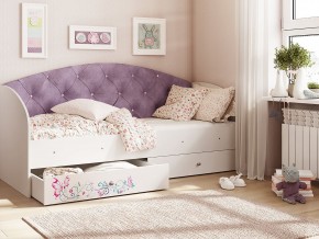 Кровать Эльза Белый-фиолетовый в Талице - talica.magazinmebel.ru | фото