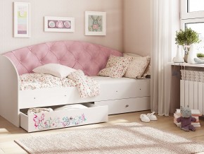 Кровать Эльза Белый-розовый в Талице - talica.magazinmebel.ru | фото