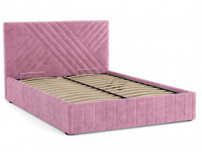 Кровать Гамма 1600 с основанием велюр тенерифе розовый в Талице - talica.magazinmebel.ru | фото - изображение 2