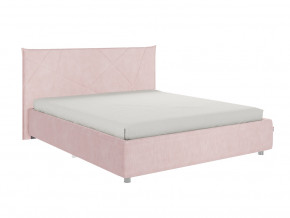 Кровать Квест 1600 велюр нежно-розовый в Талице - talica.magazinmebel.ru | фото