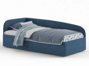Кровать мягкая Денди на латах рогожка синяя в Талице - talica.magazinmebel.ru | фото